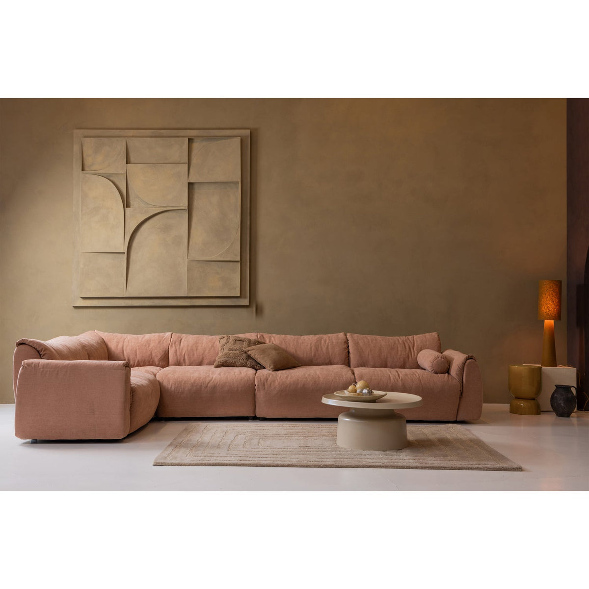 HEKLA TABLE D APPOINT METAL ORANGE