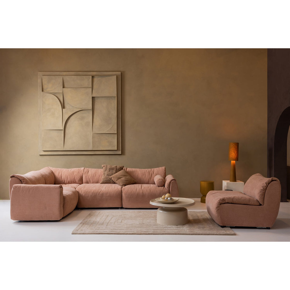 HEKLA TABLE D APPOINT METAL ORANGE