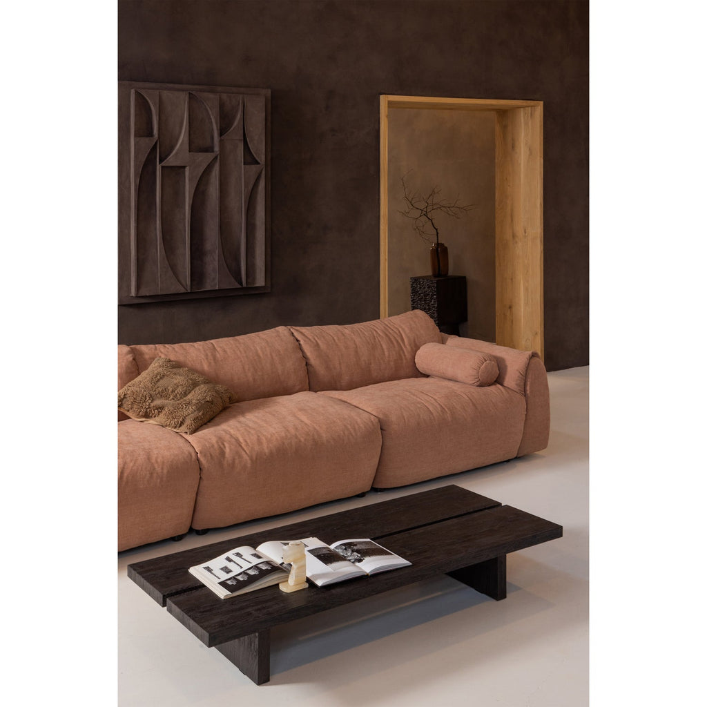 LION TABLE BASSE MDF MARRON FONCE 140x60CM
