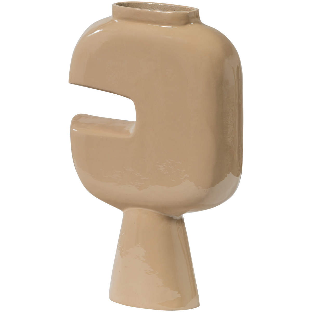 GIANNA VASE ALUMINIUM SABLES