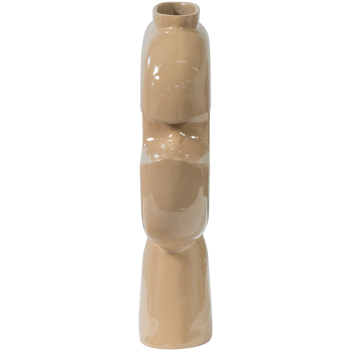 GIANNA VASE ALUMINIUM SABLES