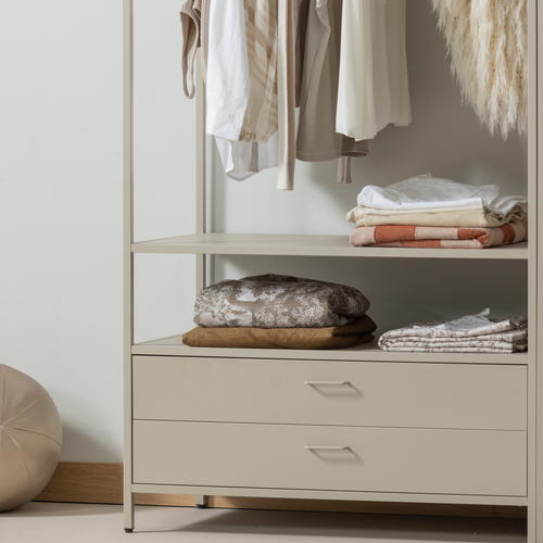 FERRIS OUVERT ARMOIRE 100 CM METAL SABLE