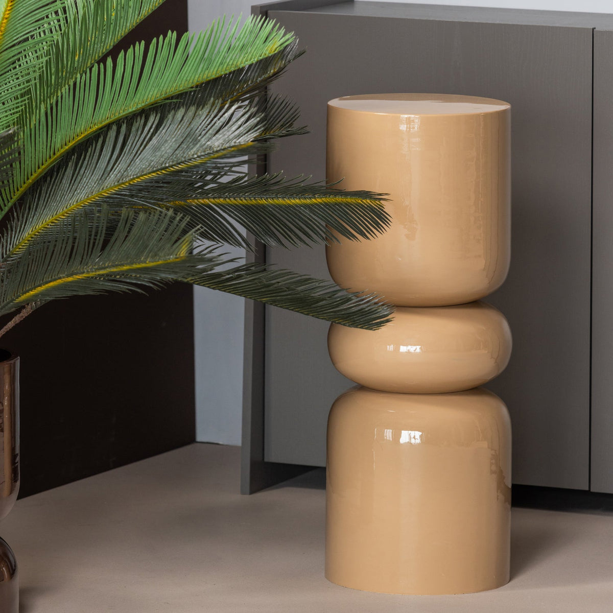 BRAVA PORTE-PLANTE METAL SABLE