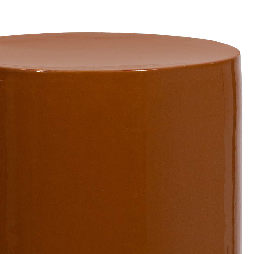 TOVAL PORTE-PLANTE/POT METAL HAUT BRILLANT JAUNE MIEL