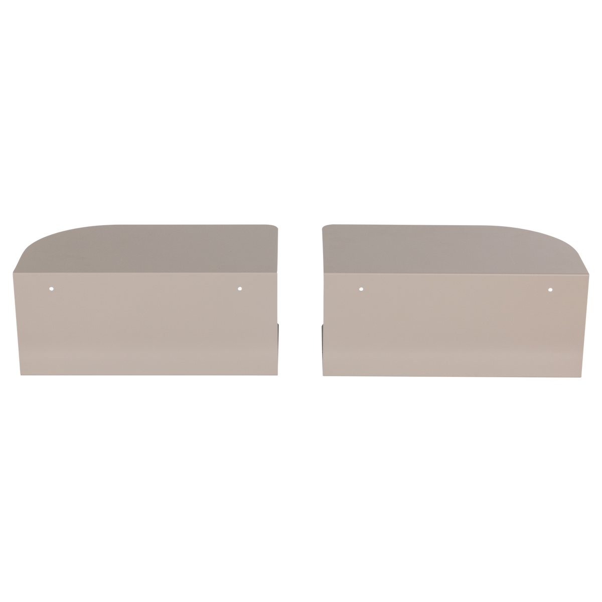 OVIA TABLE DE CHEVET GAUCHE/DROITE METAL SABLE - SET DE 2
