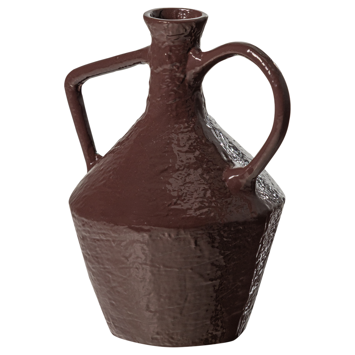 RYLA VASE METAL BRUN MOCA