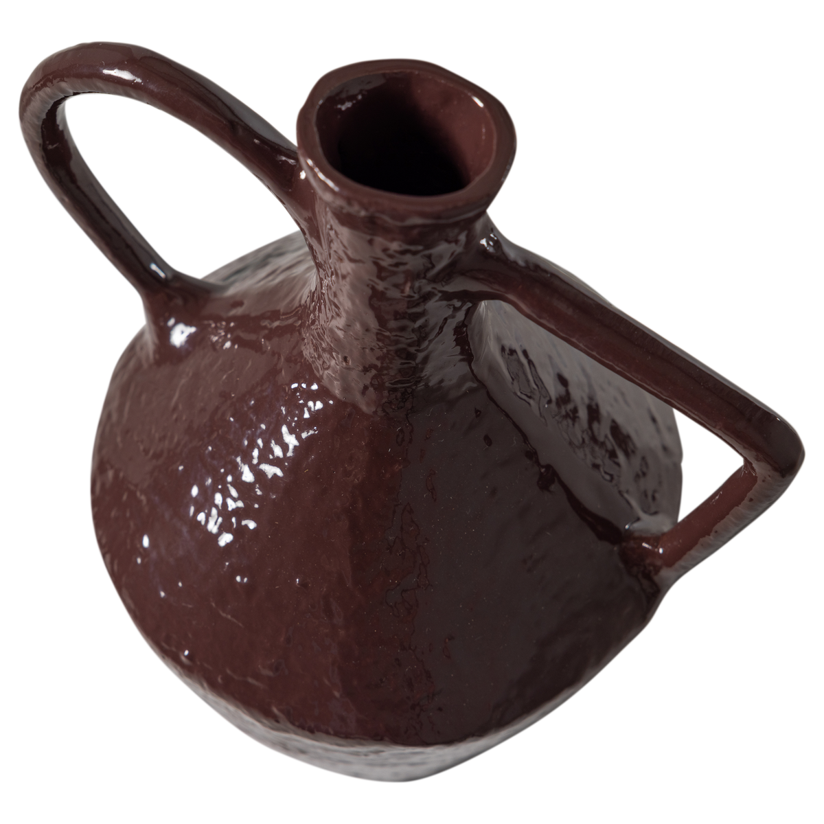 RYLA VASE METAL BRUN MOCA