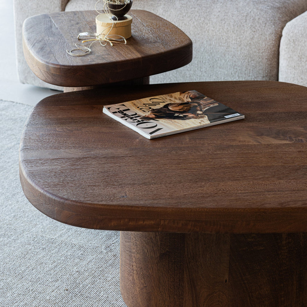 NODU TABLE DE BASSE BOIS DE MANGO BRUN [fsc]