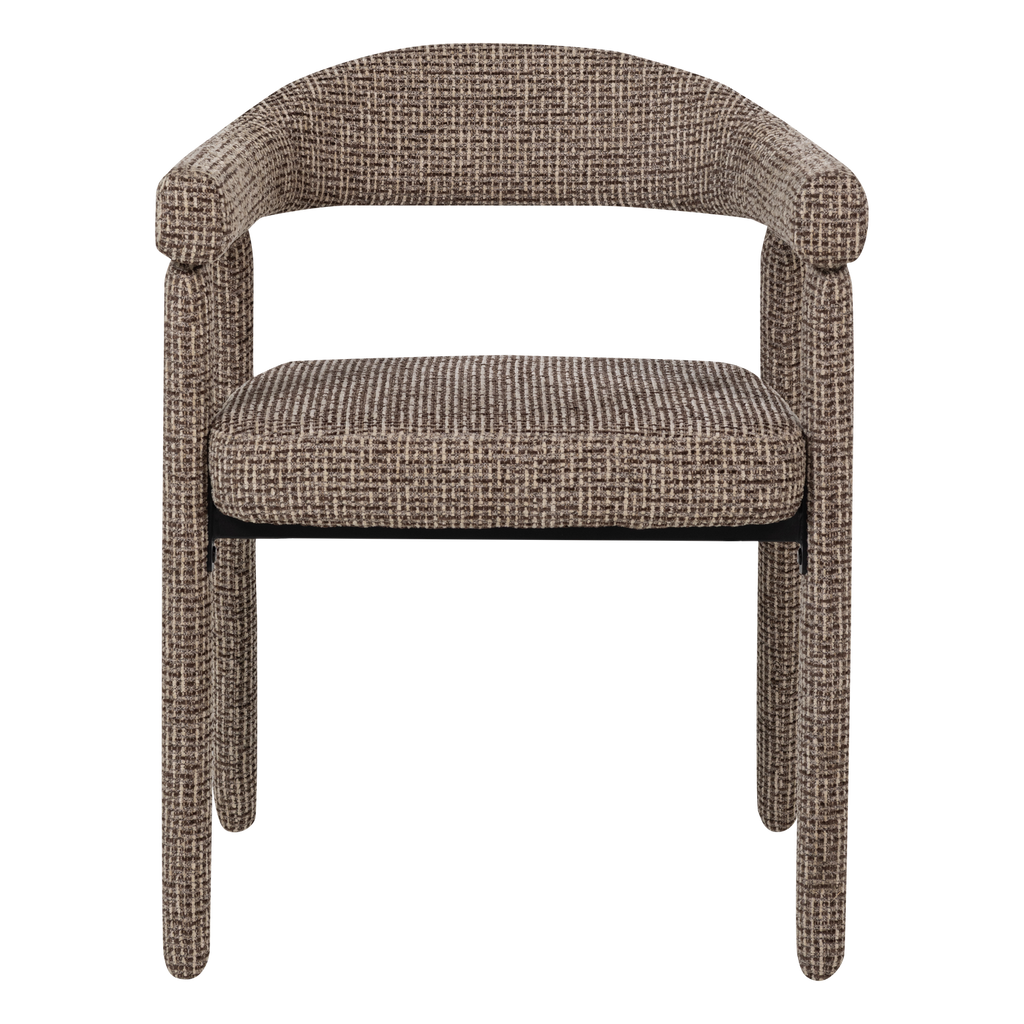 SEDO CHAISE SALLE MANGER ACCOUDOIR BRUN - SET DE 2 [fsc]