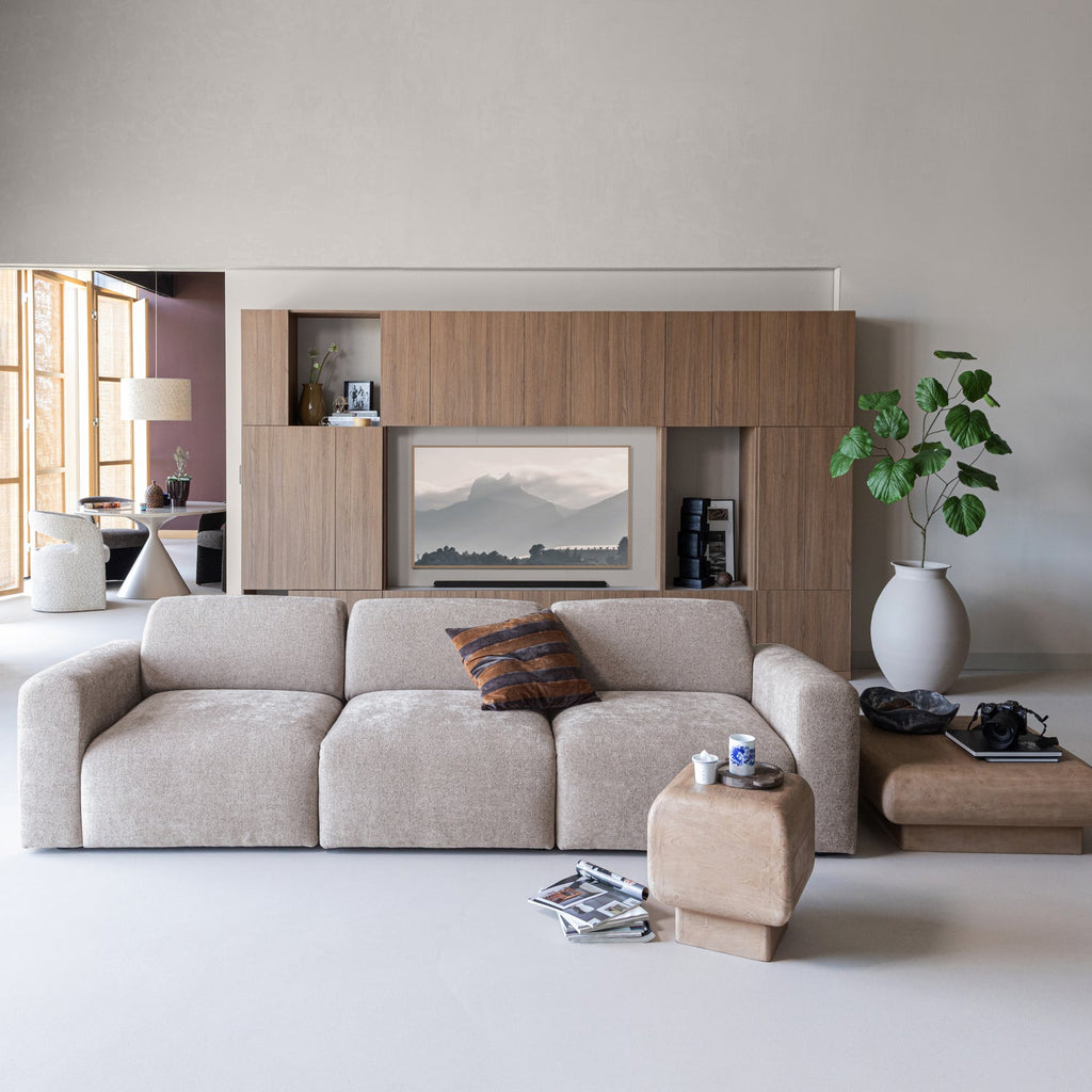 RIMEA TABLE D'APPOINT DE MANGO BOIS BRUN CLAIR [fsc]