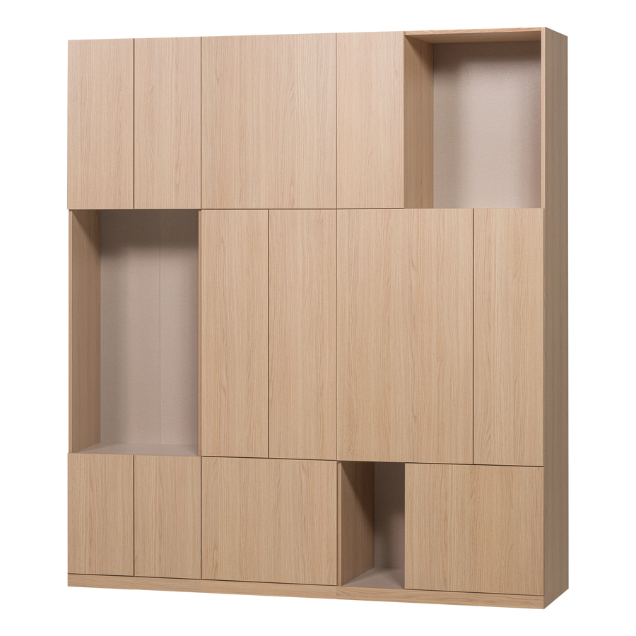 BUILD ARMOIRE MURALE COMBI 188 CM DECOR CHENE NATUREL[fsc]