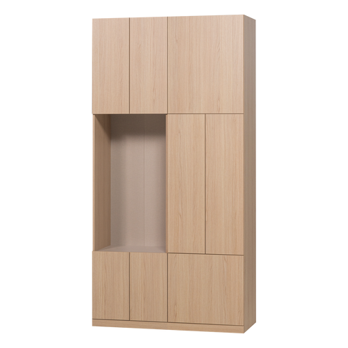 BUILD ARMOIRE MURALE COMBI 108 CM DECOR CHENE NATUREL[fsc]