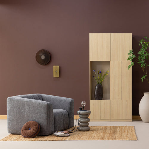 BUILD ARMOIRE MURALE COMBI 108 CM DECOR CHENE NATUREL[fsc]