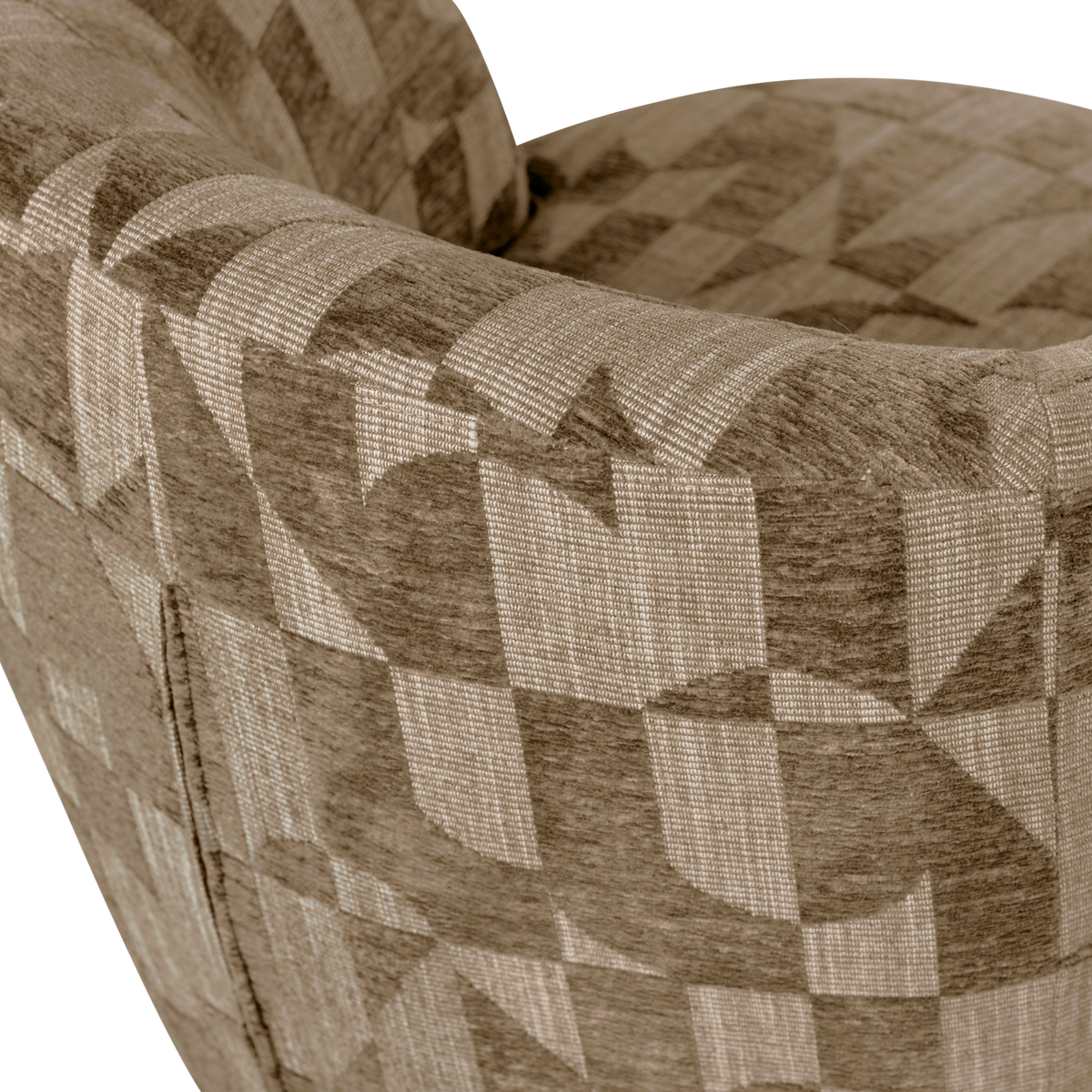 SERRA FAUTEUIL MOTIF GRAPHIQUE VERT OLIVE [fsc]