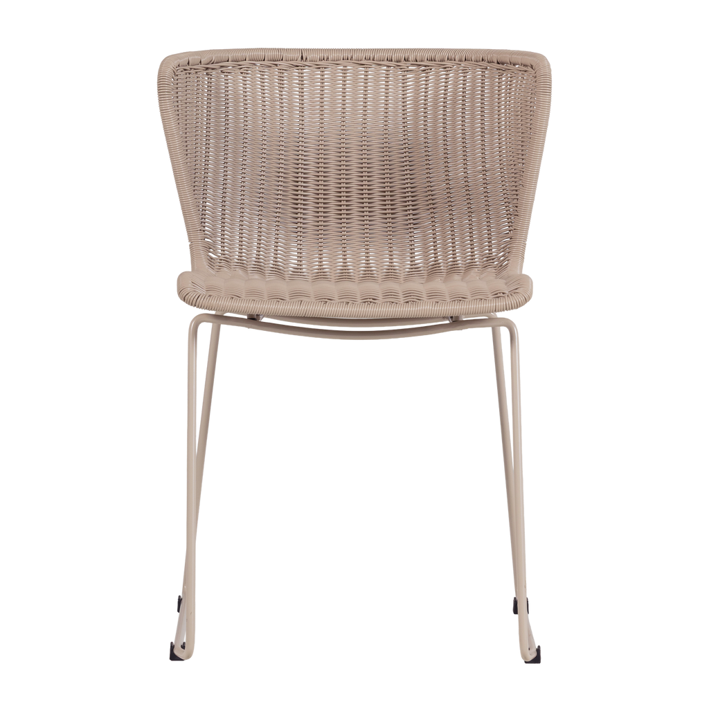WINGS GARDEN CHAIR WICKER SABLE - SET DE 2