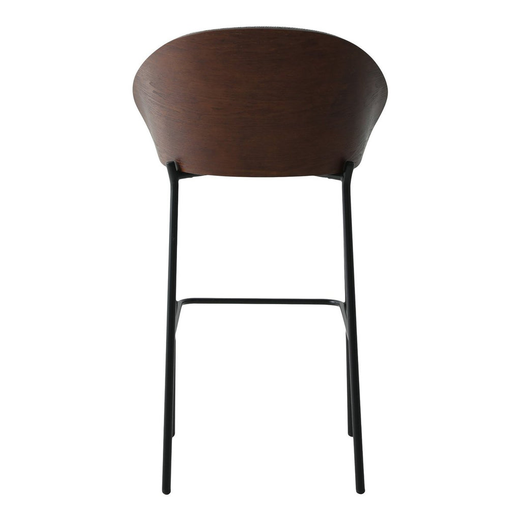 Chaise de bar Canelas – Gris & Marron (lot de 2)
