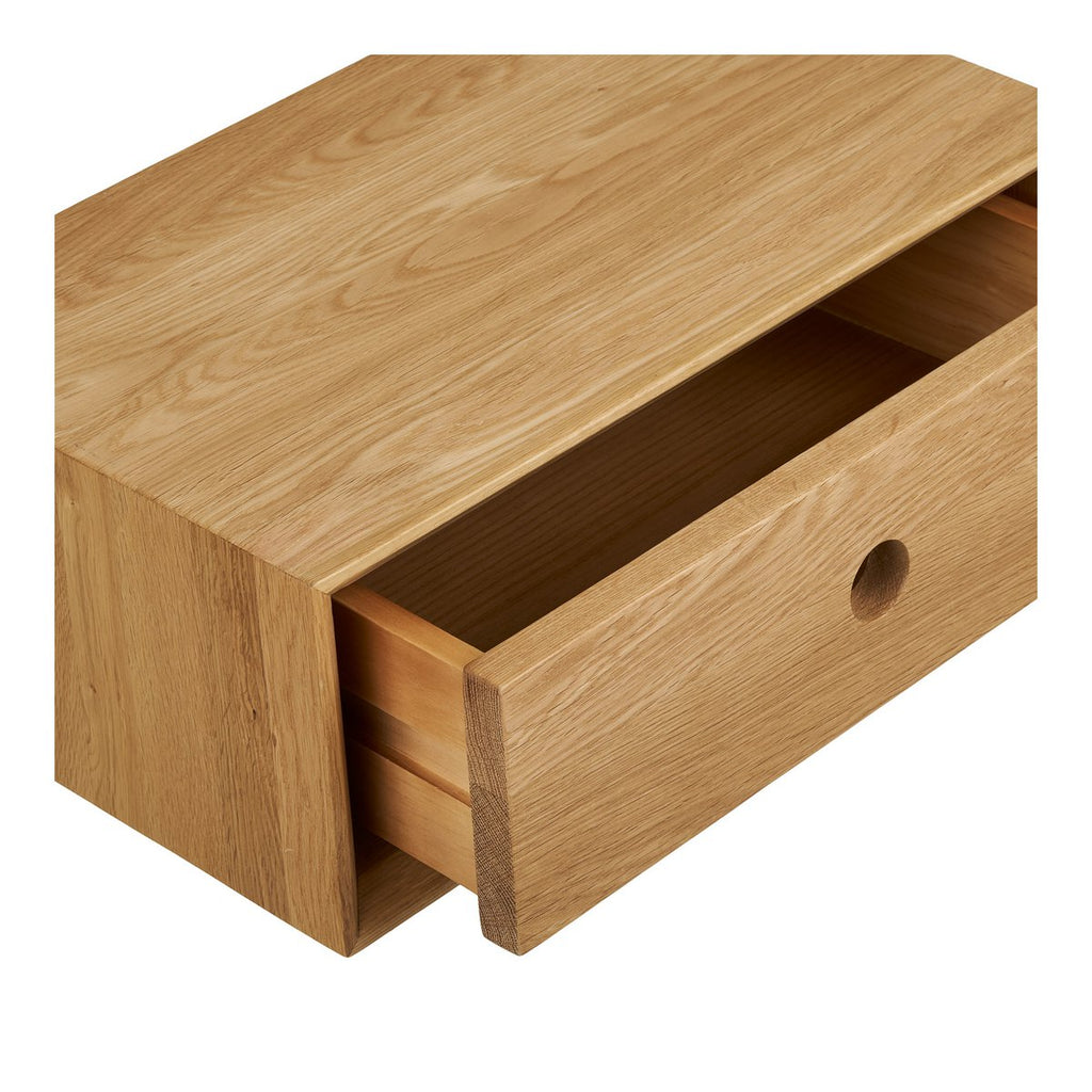 Commode murale Luzern en chêne laqué – 1 tiroir – 40 × 25 × 15 cm