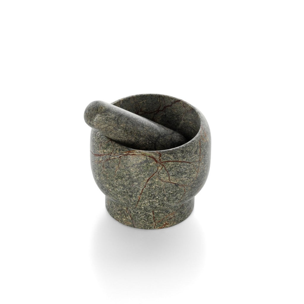 Mortier et pilon en marbre Bidasar vert – The Bidasar Spice Grinder | Bazar Bizar