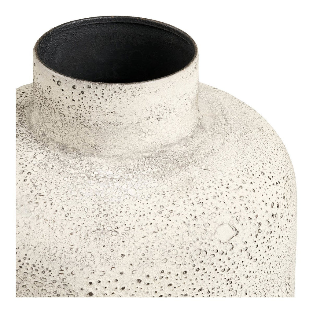 Pot Décoratif Hou - Métal Beige Antique, Ø24x78,5 cm
