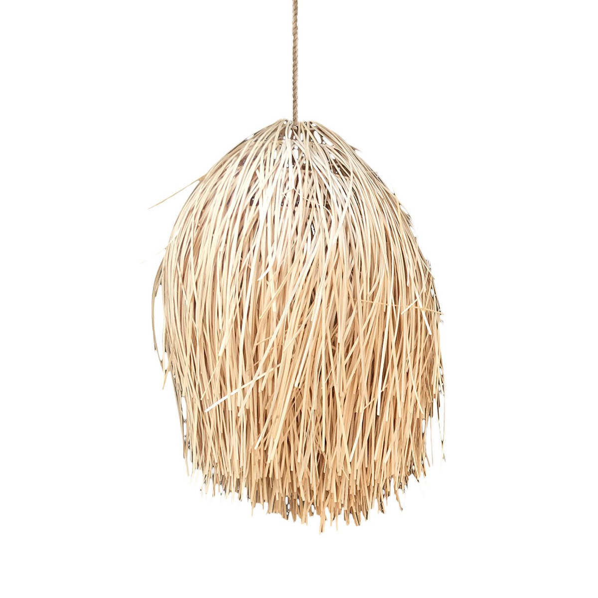 Suspension en rotin Shaggy – Naturel – M | Bazar Bizar