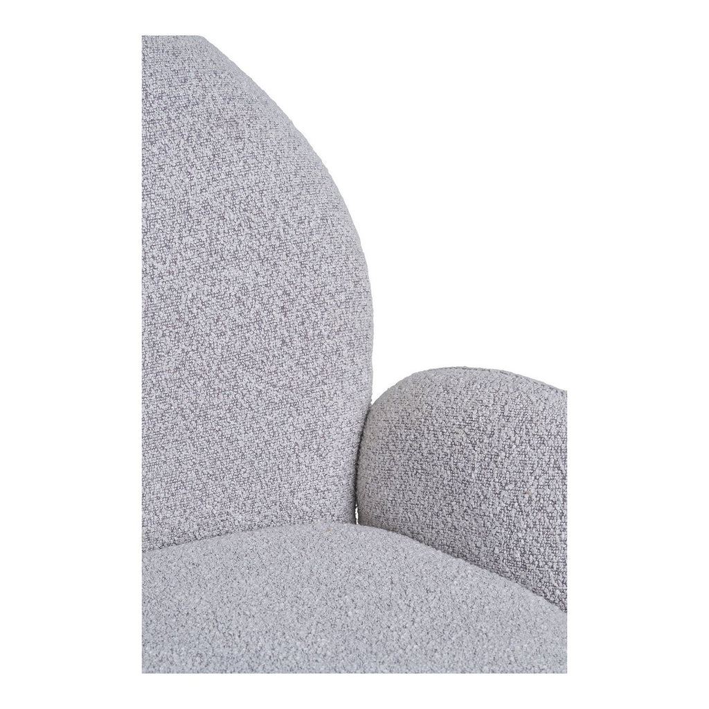 Chaise de salle à manger Lana pivotante – Bouclé sable