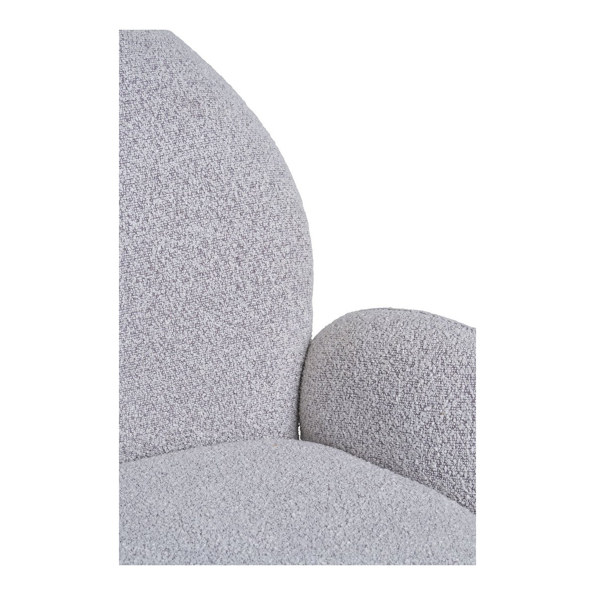 Chaise de salle à manger Lana pivotante – Bouclé sable