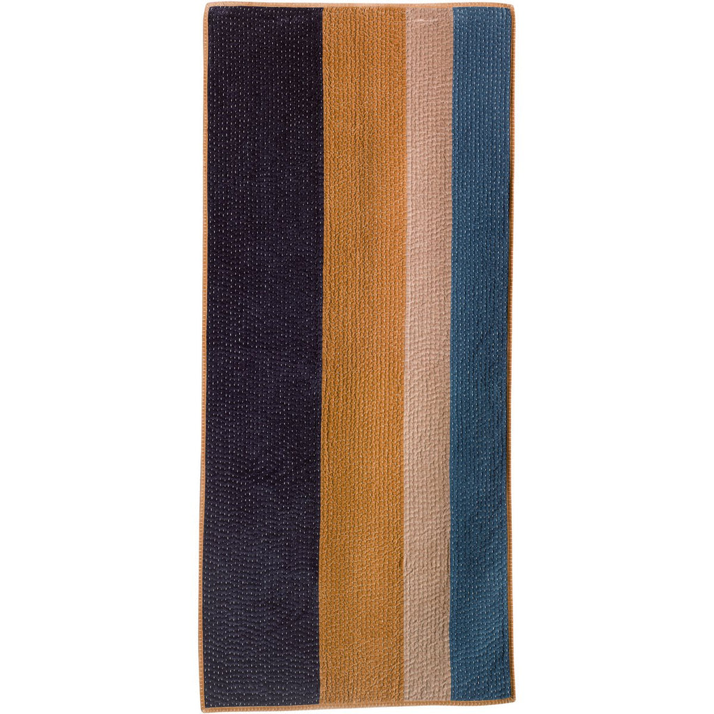 Édredon Elise Patchwork Cobalt – 80 x 180 cm | Vivaraise