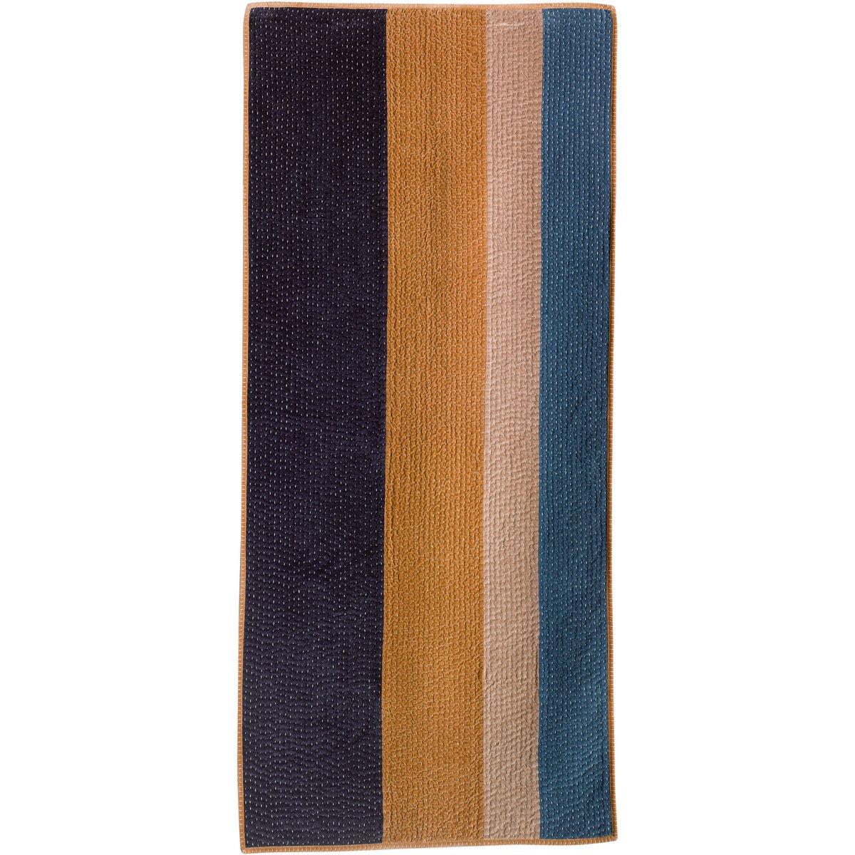 Édredon Elise Patchwork Cobalt – 80 x 180 cm | Vivaraise