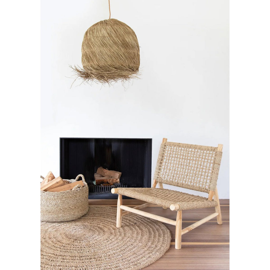 Suspension en herbe naturelle Wicked Pendant – Naturel | Bazar Bizar