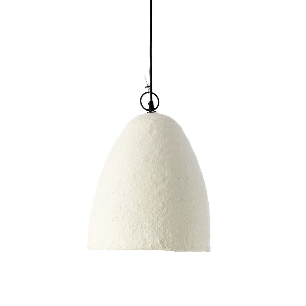 Suspension en papier mâché Savana – Blanc – S | Bazar Bizar