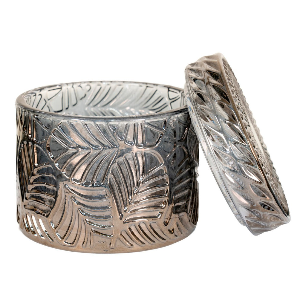 Pots décoratifs en verre fumé – Lot de 2