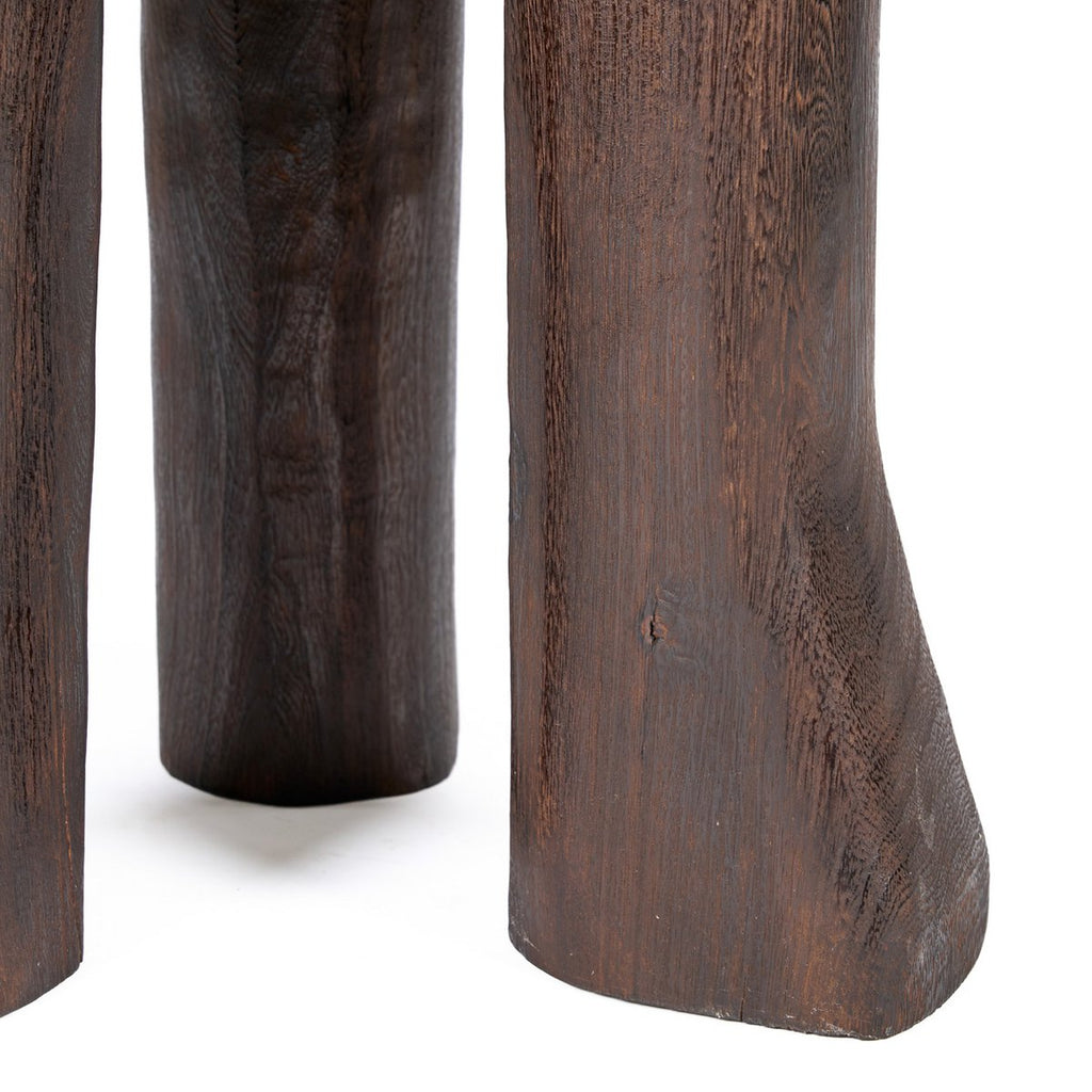 Table d’appoint trépied Java – Noyer foncé | Bazar Bizar