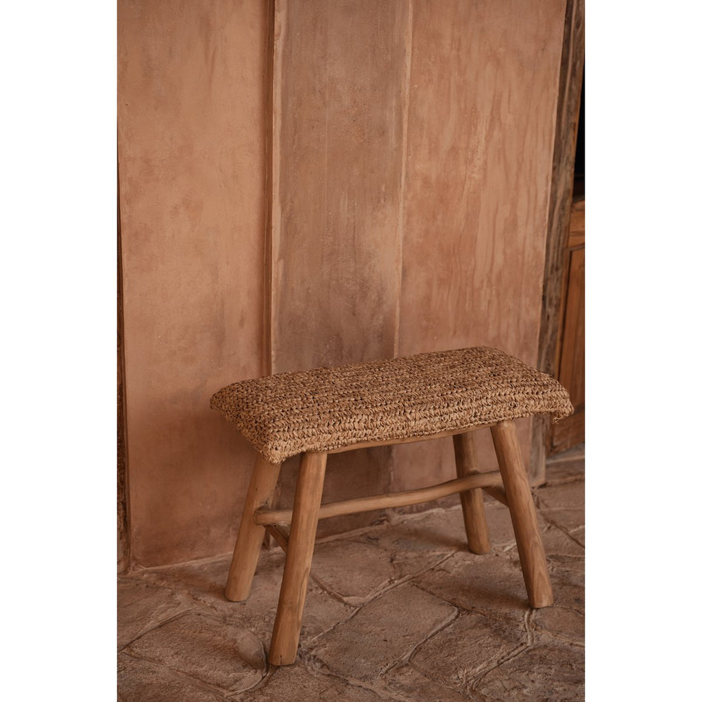 Le banc en raphia - Naturel