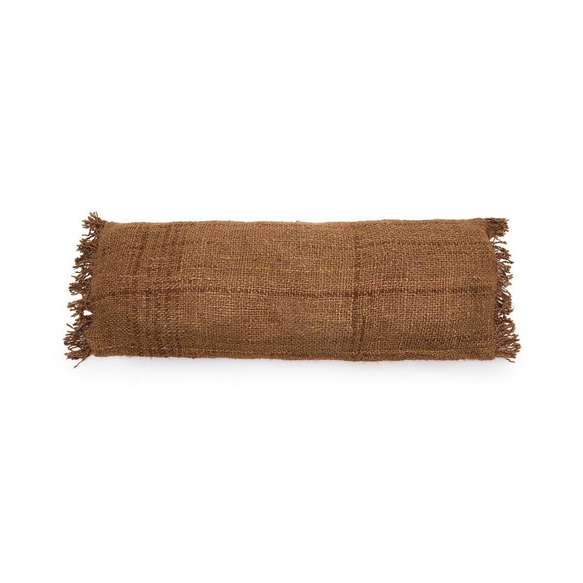 Housse de coussin traversin en coton Oh My Gee – Marron – 35×100cm | Bazar Bizar