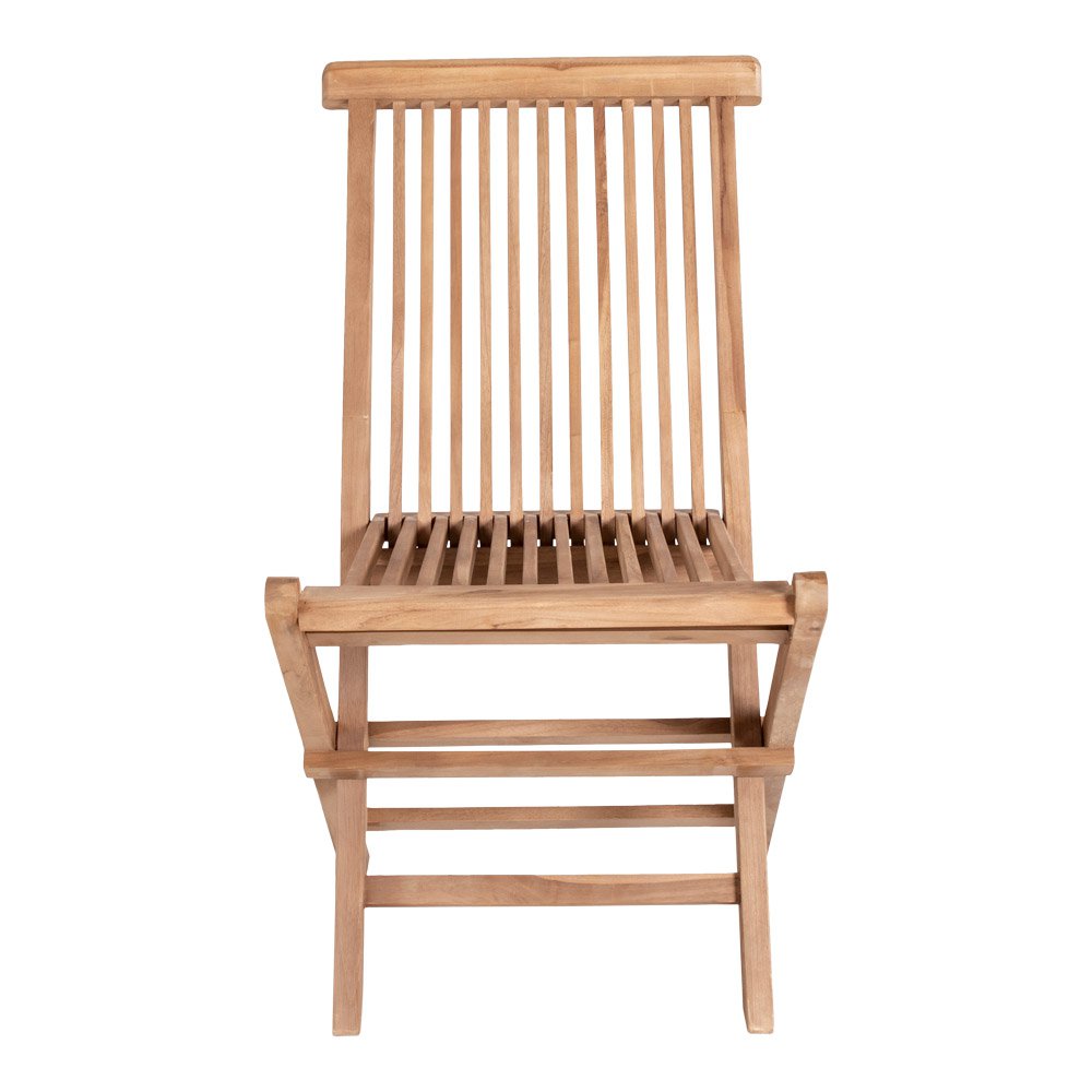 Chaise Toledo – Teck naturel, intérieur & extérieur (lot de 2)