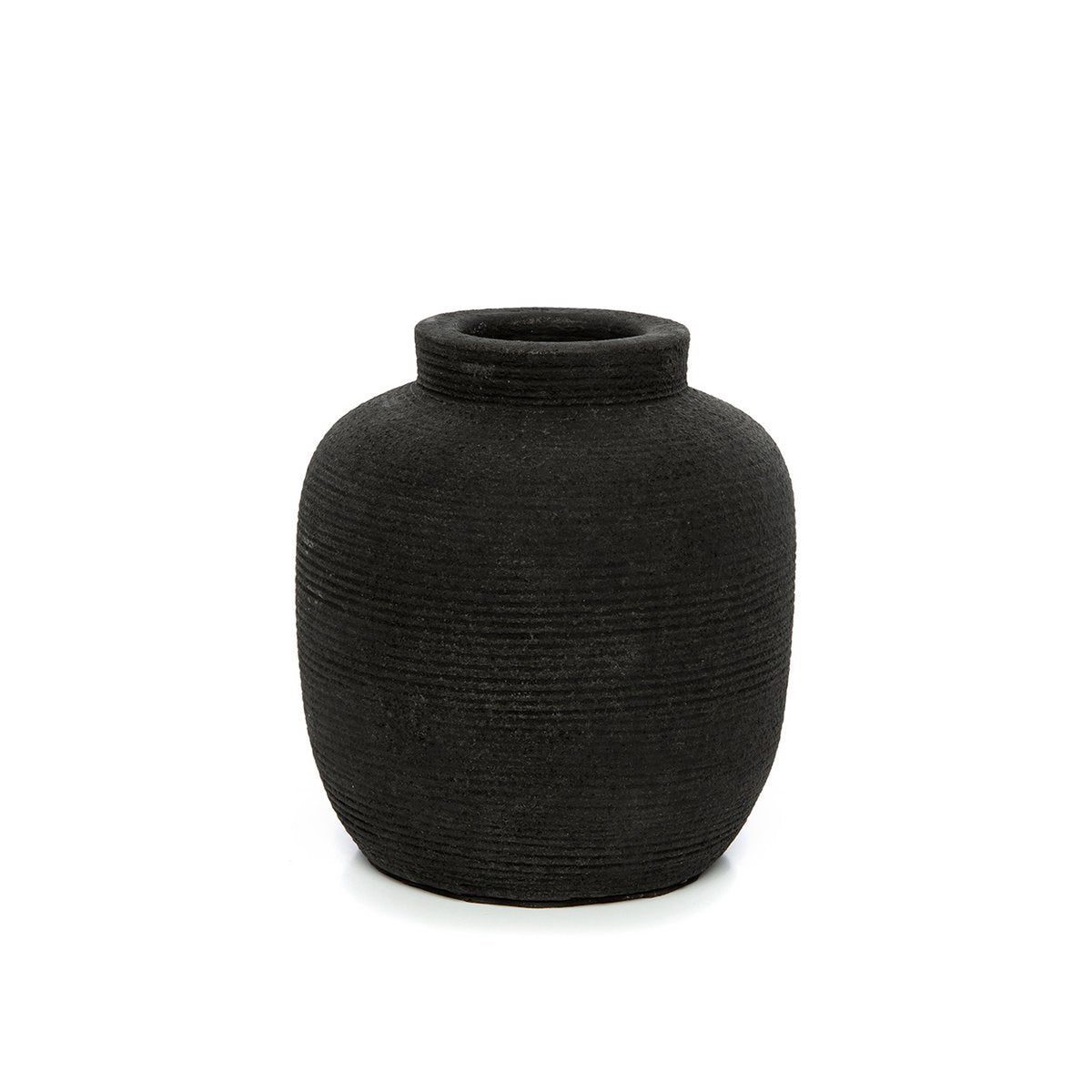 Vase en terre cuite Peaky – Noir – S | Bazar Bizar
