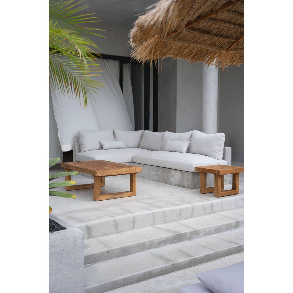 Table d’appoint en teck récupéré – Naturel | Bazar Bizar