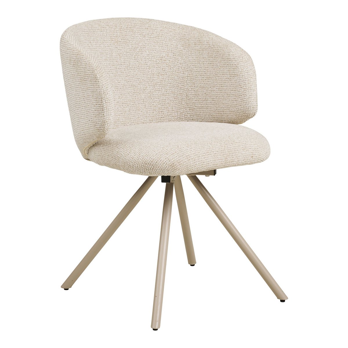 Chaise de salle à manger Fulham pivotante – Sable (lot de 2)