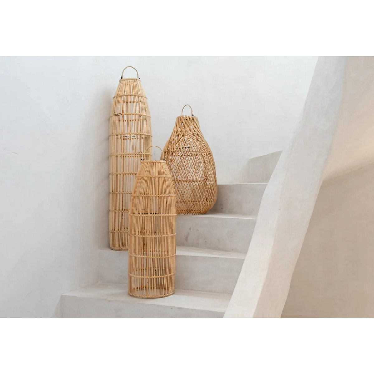 Suspension Rotin Fish Trap - Naturel - M
