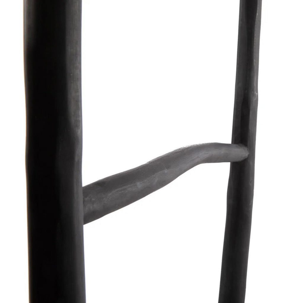 Échelle décorative en teck Tulum – Noir – 165cm | Bazar Bizar