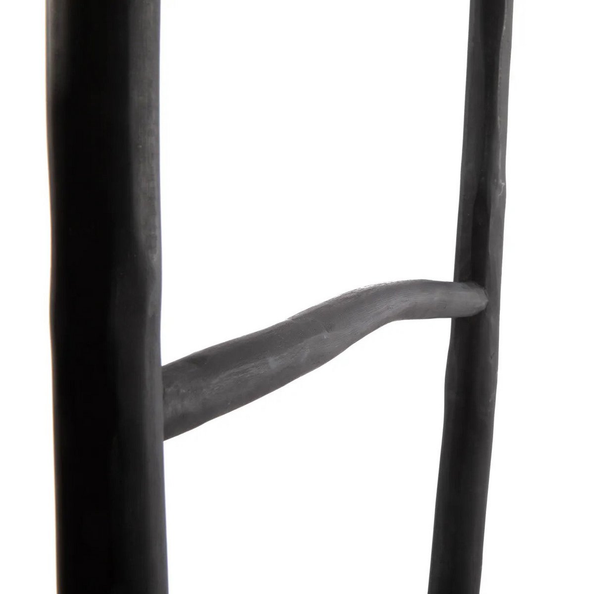 Échelle décorative en teck Tulum – Noir – 165cm | Bazar Bizar