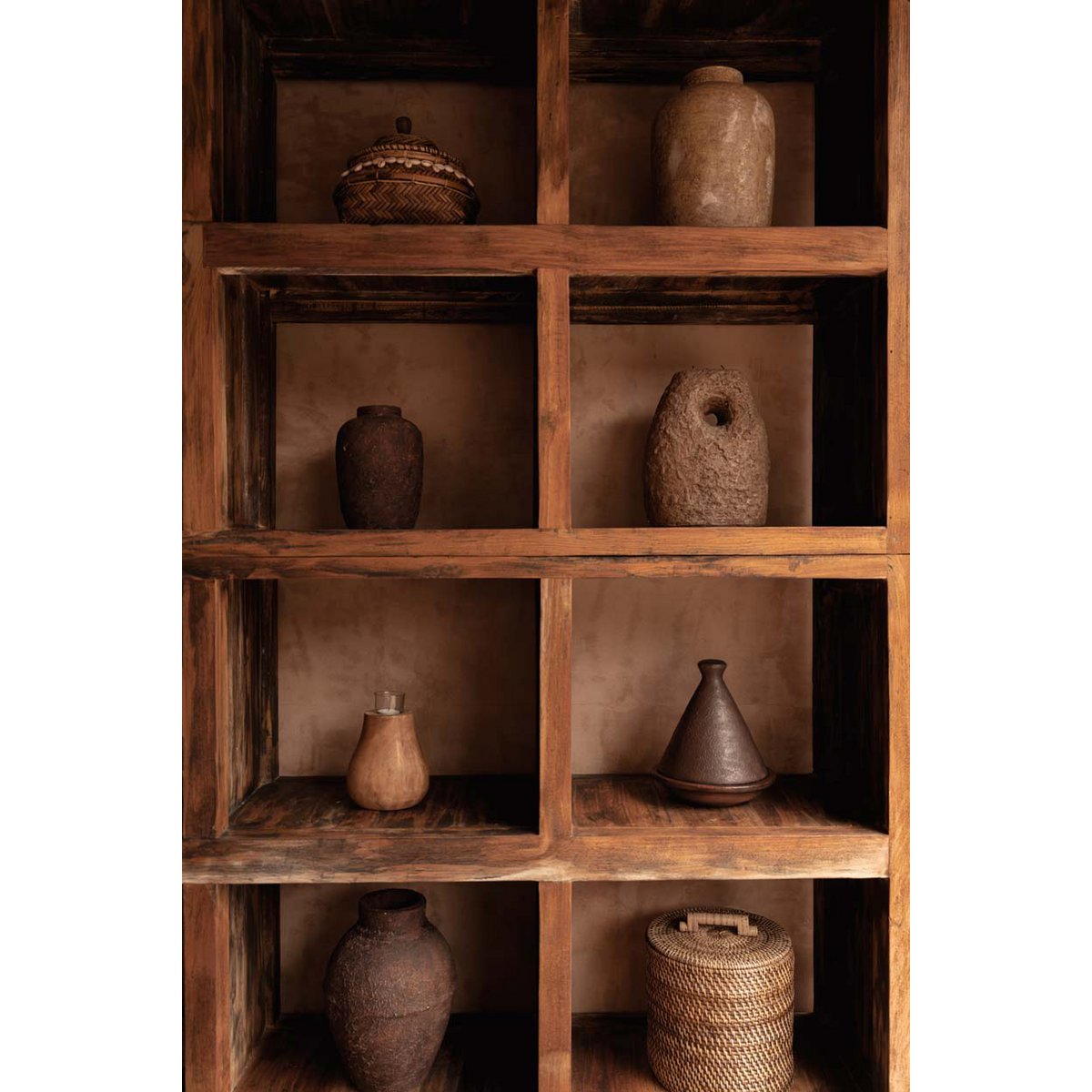 Bougeoir en terre cuite Terra Totem – Marron | Bazar Bizar