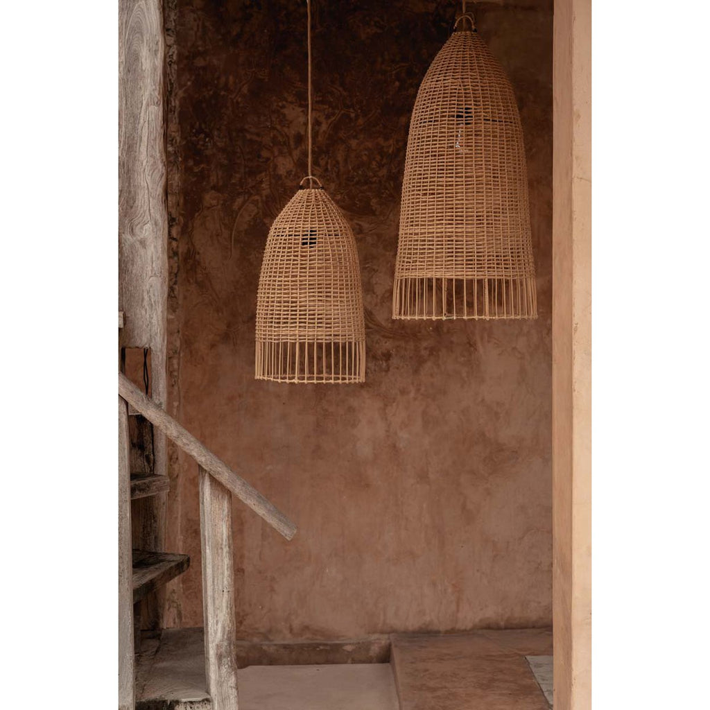 Suspension en rotin Elbe – Naturel – M | Bazar Bizar