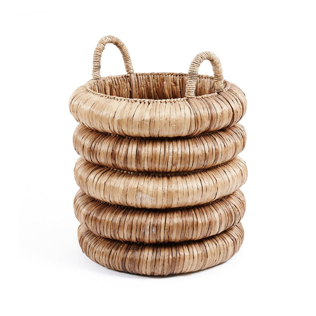 Grand panier en jacinthe d’eau Chunky – Naturel – ×54cm | Bazar Bizar