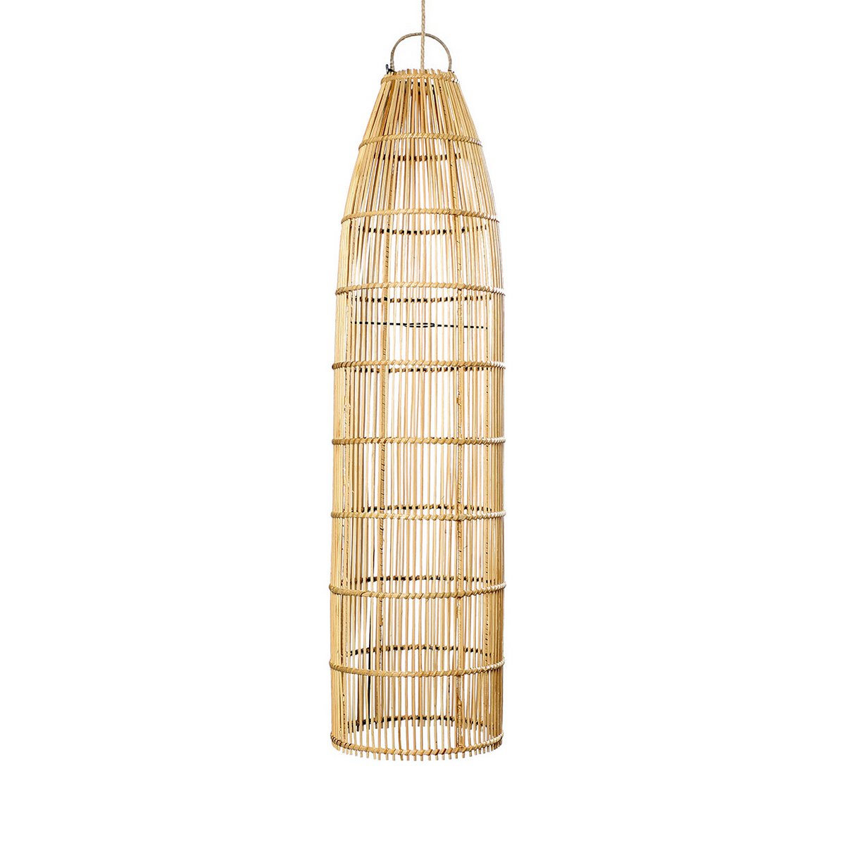 Suspension décorative Piège à poisson 90 cm naturelle