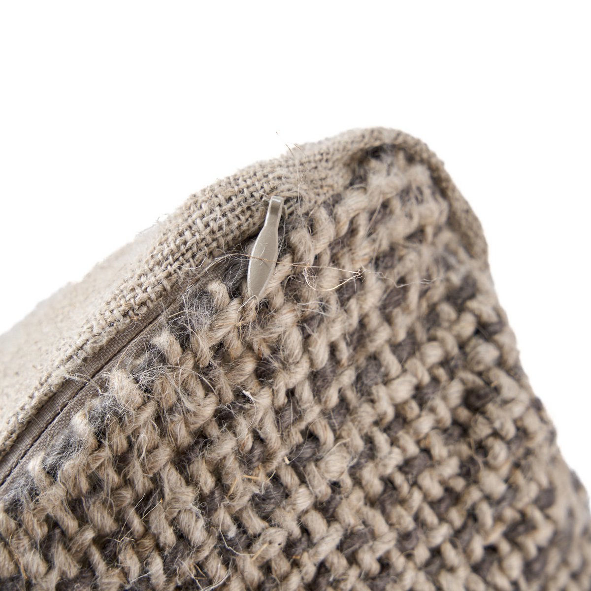 Housse de coussin en lin Grain de Lin – Noir Naturel – 50×50cm | Bazar Bizar