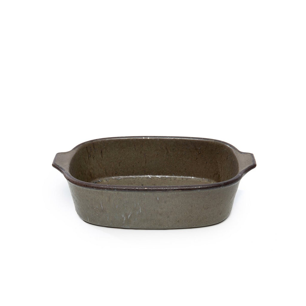 Plat de four en grès Comporta – Vert Glaçure Craquellée – S | Bazar Bizar