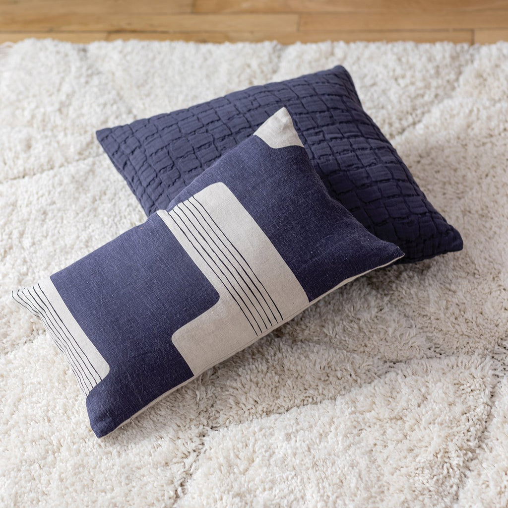 Swami - Marine - Coussin 45 x 45 cm