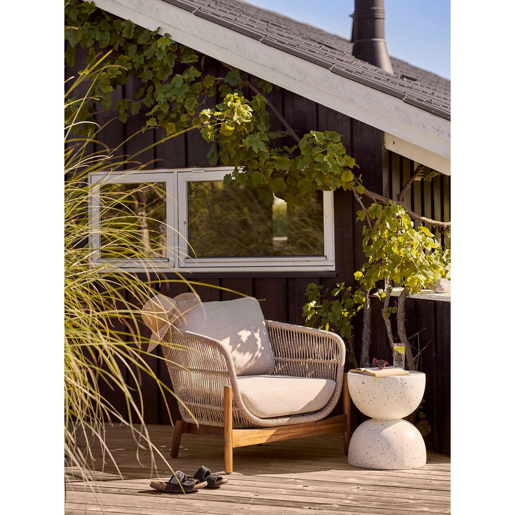 Table d'Appoint Bonita - Fiberclay Aspect Terrazzo, Ø40x45 cm