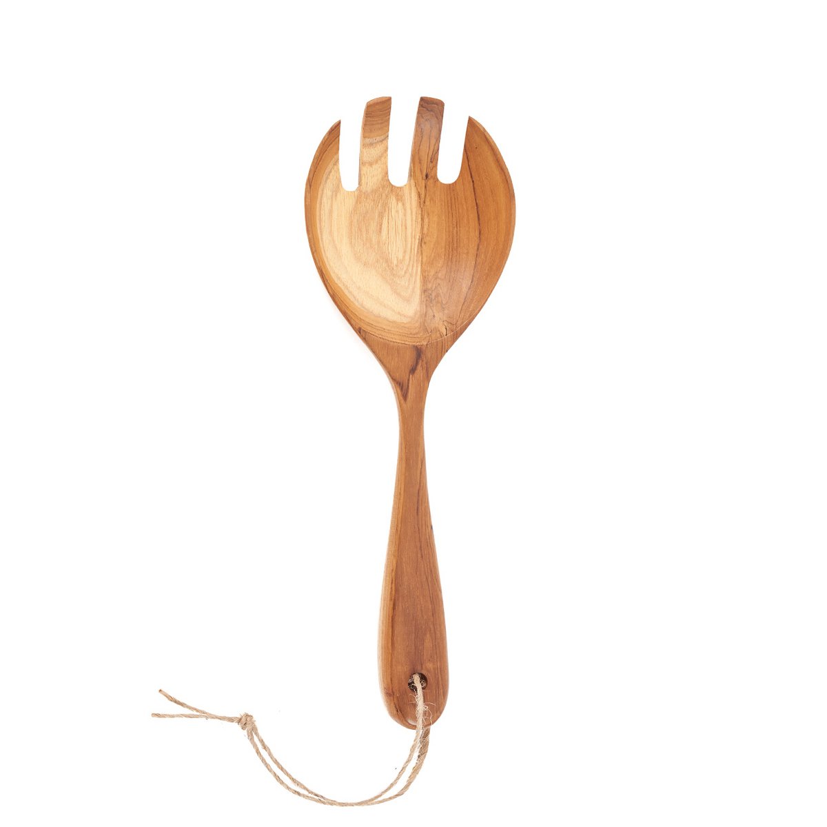 Fourchette à salade en bois de teck – Naturel | Bazar Bizar